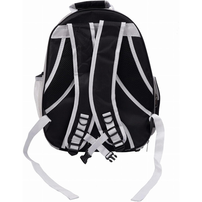 Транспортна сумка для собак та котів JUMI - переноска для котів та собак, рюкзак для тварин, аксесуари для котів, дорожня сумка, регульований ремінь, вентиляційні решітки (сірий, з складками)