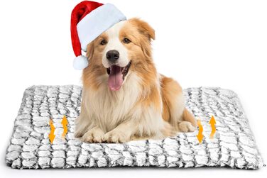 Самогріюча ковдра для котів, килим-підігрівач для тварин, 60x45 см, білий