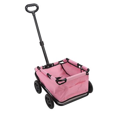 Складаний візок для собак, котів та інших дрібних домашніх тварин. Візок для домашніх тварин до 13 кг, 51 x 35 x 23 см, з 4 колесами