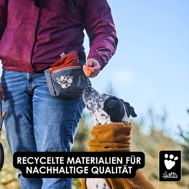 Сумка для ласощів Hurtta Leckerlibeutel ECO для собак, зручна та з магнітною застібкою, знімний кишеньковий мішечок для собак (PeacockMix)