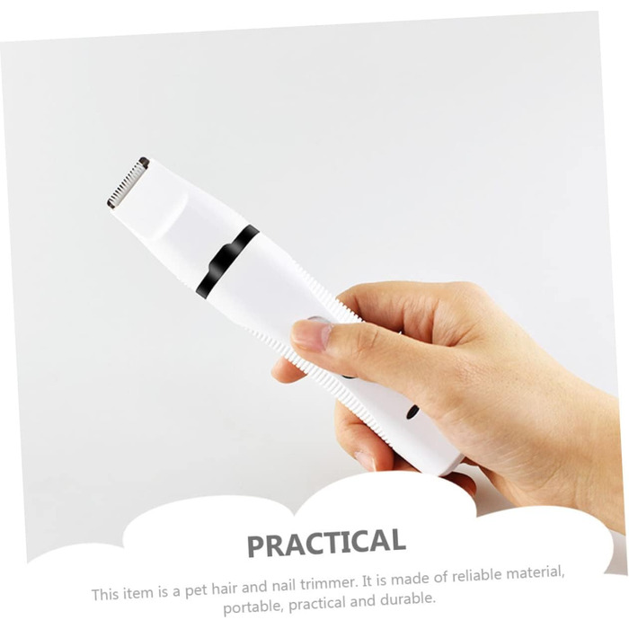 Електричний триммер для шерсті тварин Kisangel для собак та котів, USB, тихий, з безпечним ножем, для догляду та подорожей