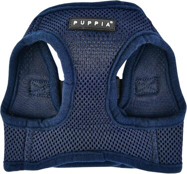 Нагрудник для собак Puppia, розмір S, темно-синій (Navy) - м'яка жилетка для малих та середніх собак, підходить для цуценят, анти-тягнучий нашийник