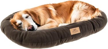 Лежанка для собак та котів Ferplast Relax Microfleece, 55x36 см та 100x63x11 см, сіра, м'яка, з мікрофлісу, для комфортного відпочинку