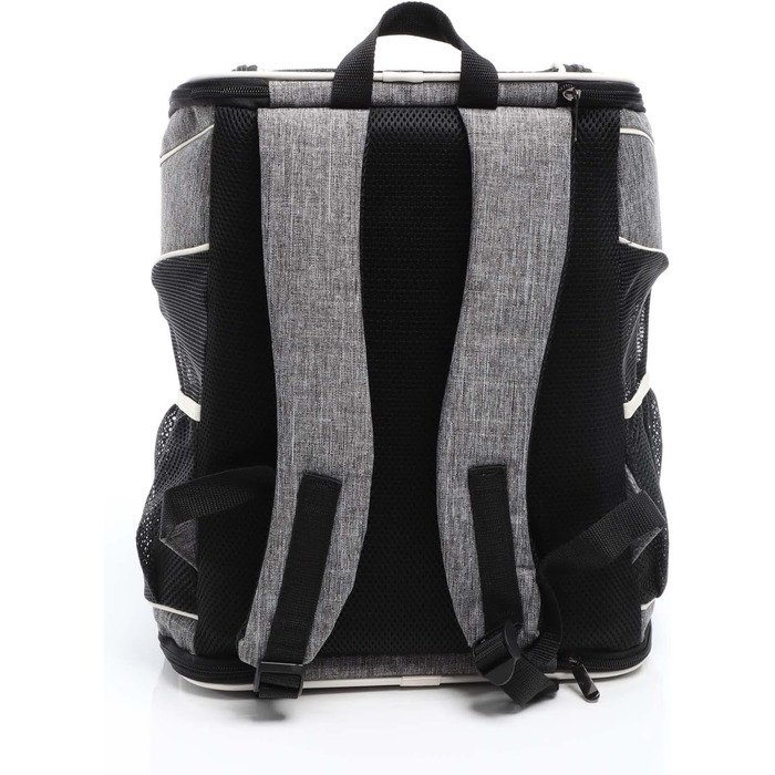 Рюкзак для собак та котів Fudajo: 32x27x40 см, до 6 кг, чорно-сірий, для подорожей