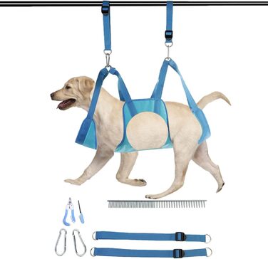 Нашийник для грумінгу собак Onlynery - м'який та зручний нашийник для догляду за шерстю | Легкий у чищенні та використанні для малих та середніх тварин, блакитний, розмір S