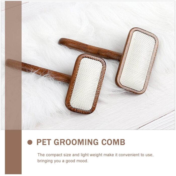 Гребінець для тварин з неслизькою ручкою: для котів та собак, масажний, для довгошерстих