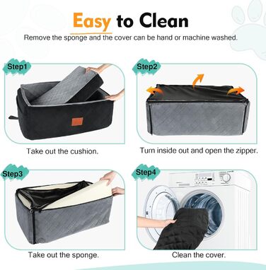 Автокрісло для собак великих та середніх порід (до 25 кг) з м'яким кріслом та 2 ременями безпеки (чорний/сірий)