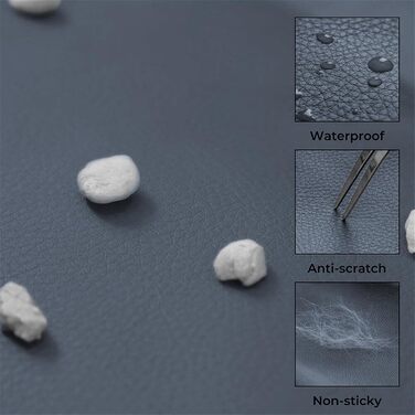 Автокрісло для собак середніх порід Funny Fuzzy: водовідштовхувальне, 3-в-1, з м'якої шкіри, для подорожей та дому, безпечне, до 15,9 кг, зелений (Шифер, Блакитний, Medium)