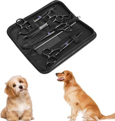 Професійний набір ножиць для грумінгу собак та котів, 7 шт.