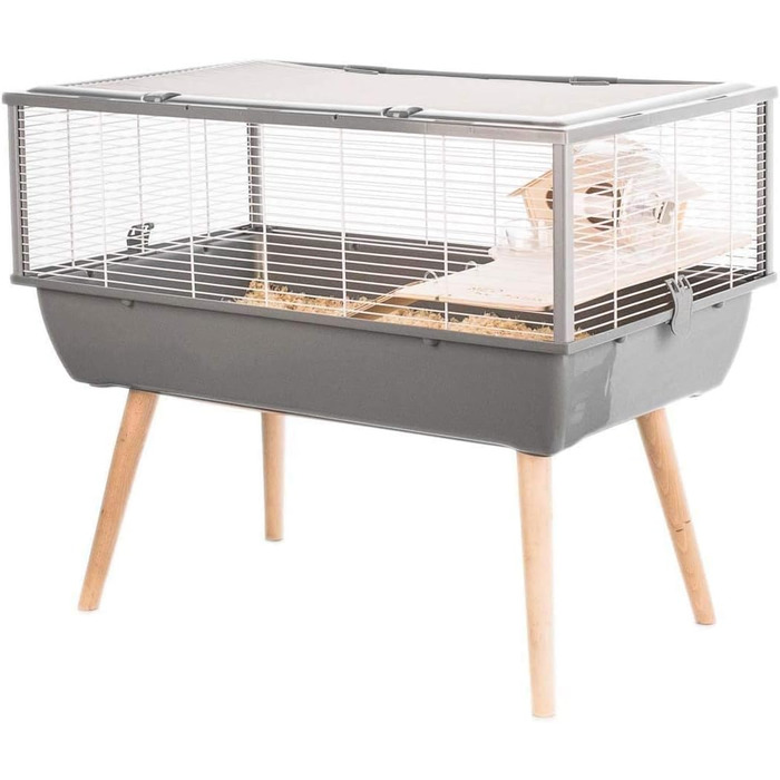 Клітка для гризунів Zolux Neo Nigha мала, 77,5×47,5×64,5 см, сіра