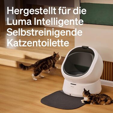 Інтелектуальний автоматичний лоток для котів PETLIBRO Luma з AI-камерою та килимком для збору наповнювача