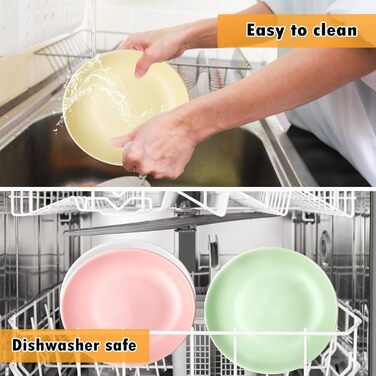 Набір мисок для котів Katzennapf, 6 шт., кераміка, кольорові, для кошенят та котів з короткими лапами, 15x15x3 см, 6 кольорів