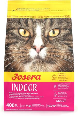 Сухий корм для дорослих котів JOSERA Indoor з птицею та рибою, 10 кг