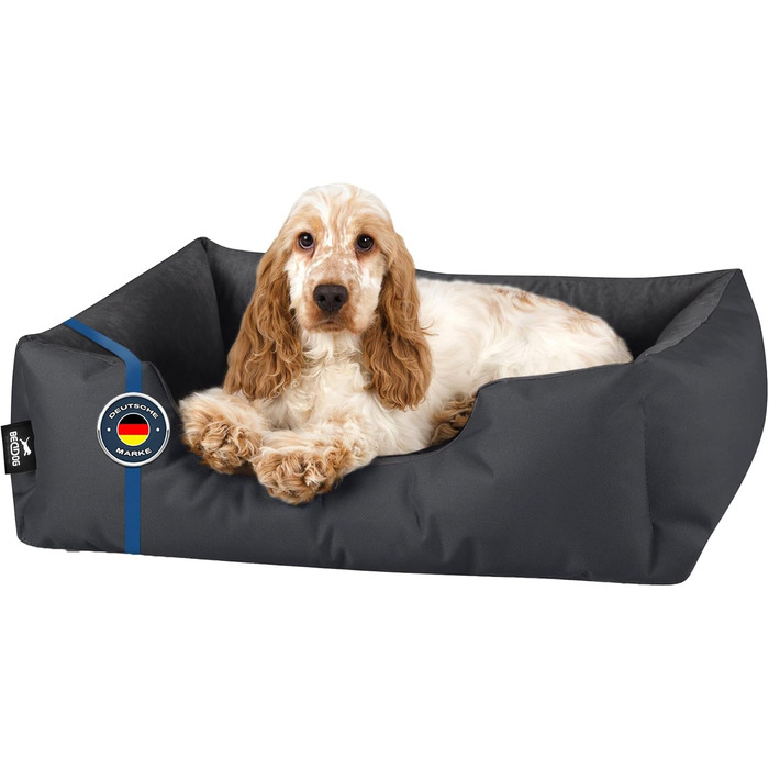 Ліжко для собак BedDog Zara, знімний і праний чохол, диван-кошик для маленьких собак