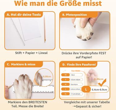 Шкарпетки для собак PICK FOR LIFE 4 шт. Захист лап, антиковзаючі, з клямками для твердих дерев'яних підлог, чорного кольору. Підходять для маленьких, середніх та великих собак.