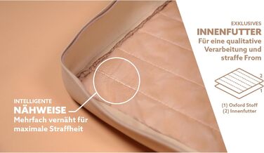 Килимок для собак середніх порід 100x65x9 см, м'який, миючий, бежевий