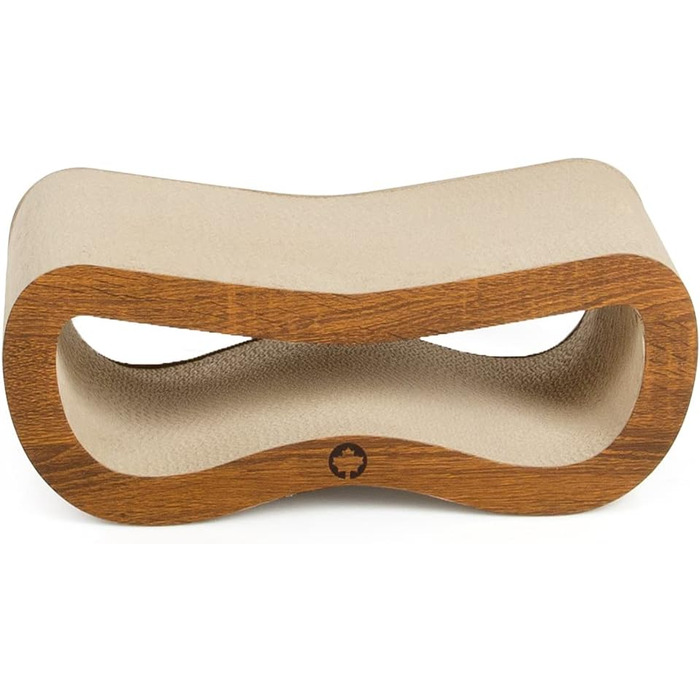 Крязовий борд Orbit Petite для котів | Дерево, крязовий картон, котяча м'ята | 45 x 18 x 23 см