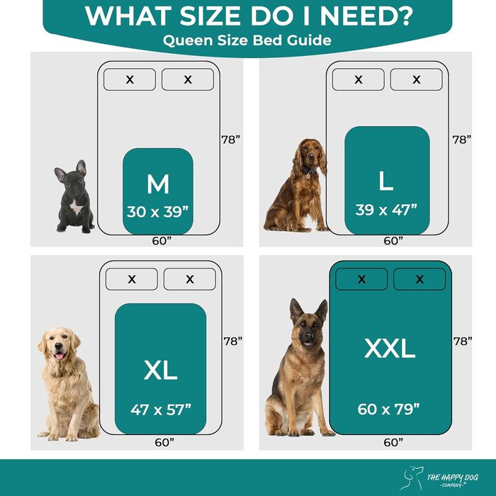 Водонепроникна флісова ковдра для собак XXL The Happy Dog Company, преміум-якість, двостороння, легко прати
