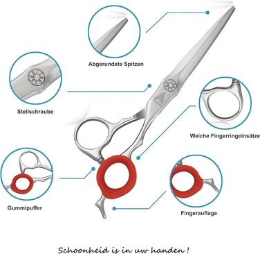 Набір професійних ножиць для волосся Titan 6 дюймів (1 шт.) - ножиці та ножиці для розрідження, сталь Японія