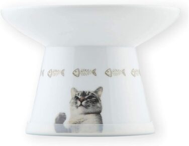 NECO ICHI миска для котів, екстра широка, піднята, лімітована серія Nala Cat