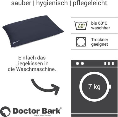 М'яке лежаче ліжко для собак середніх порід GreenLabel Country-Kissen, колір кобальтовий (M)