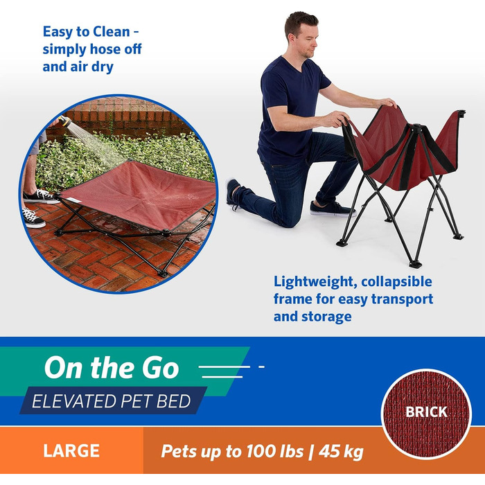 Крізьоме для домашніх тварин Coolaroo On The Go, стандарт, цегляний (кораловий), 91x91x20 см