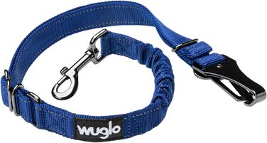 Автогурт для собак Wuglo 30-95см: безпечний пасок для собак у автомобілі, універсальний, темно-синій