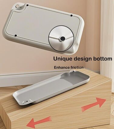 Водонепроникний килимок для годування собак та котів Octonyluck, 57.5x35.5 см, сірий