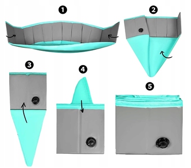 Складаний басейн-загін для собак та тварин XXL (100 см) для саду та двору