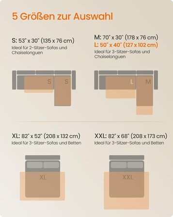 Водонепроникний килимок для собак Feandrea, 135 x 76 см, захист для авто/дивану, машинне прання, антиковзаюча підкладка, стеганий дизайн, сірий (PPB024GD01)