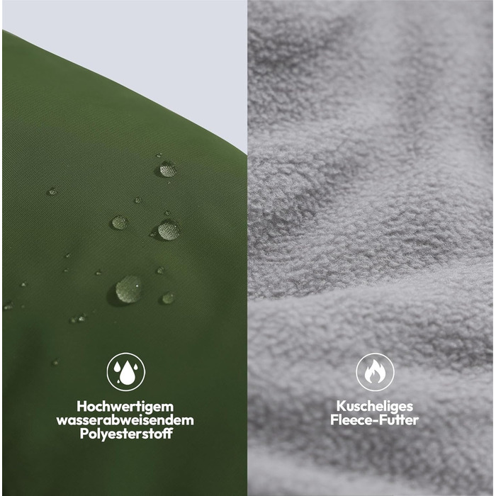 Зимовий теплий наповнювач для собак, водонепроникний, з нагрудником, для малих та середніх порід, розмір XS (35 см), зелений