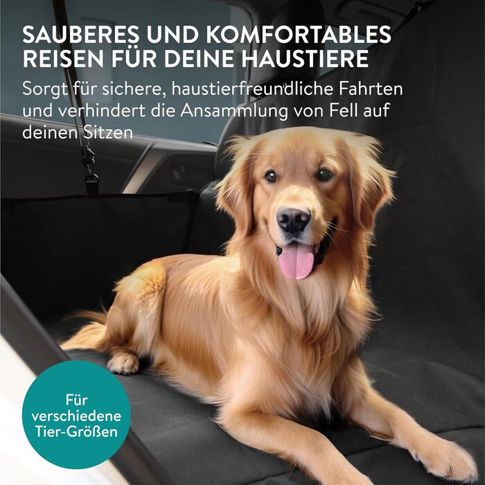 Захист для багажника автомобіля Navaris для собак - захист краю вантажного відсіку, чохол для заднього сидіння, ковдра для собак в авто, водовідштовхувальний, легко чиститься, пластик