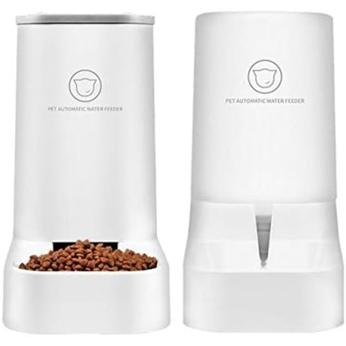 Автоматична поїлка та годівниця для собак і котів, 3,8 л, BPA-free, миска для домашніх тварин