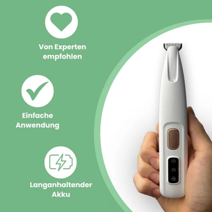 Триммер для догляду за лапами собак Pawperfect Pro - безшумний, для лап, очей, вух, обличчя, тіла