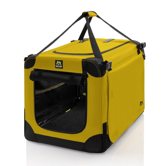 Кіньйон для собак Maelson Soft Kennel Safran Gelb, 62 см - складана переноска для собак, 62 x 41 x 41 см