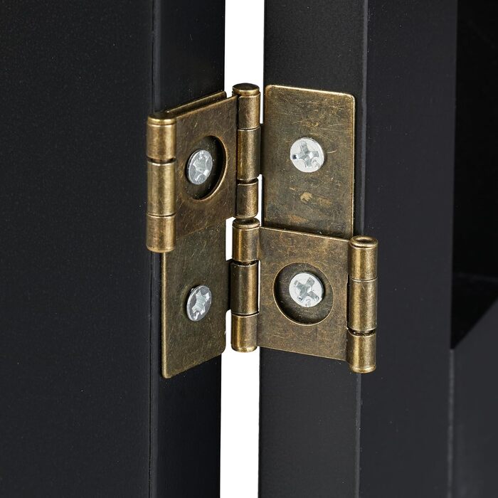 Захисне ворота для собак Relaxdays, 92x206.5 см, розкладне, з ніжками, чорне (3 панелі)