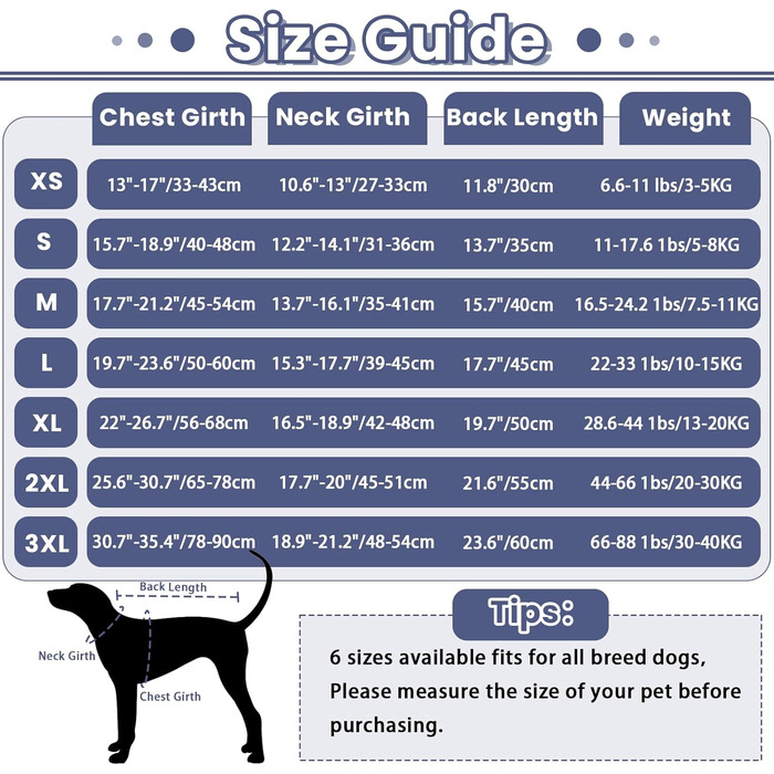 Світшот для собак IDOMIK з капюшоном, дихаючий, для грози, феєрверків, візитів до ветеринара, розлуки, регульований, для захисту від шуму та вух, розмір M (Обхват грудей: 45-54 см), Колір: Синій