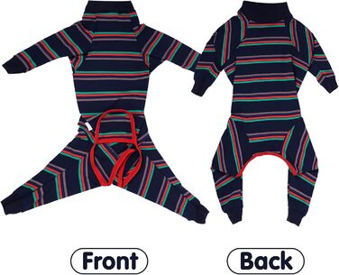 Піжама для собак після операції, комбінезон з довгим рукавом, синій (1 шт.)