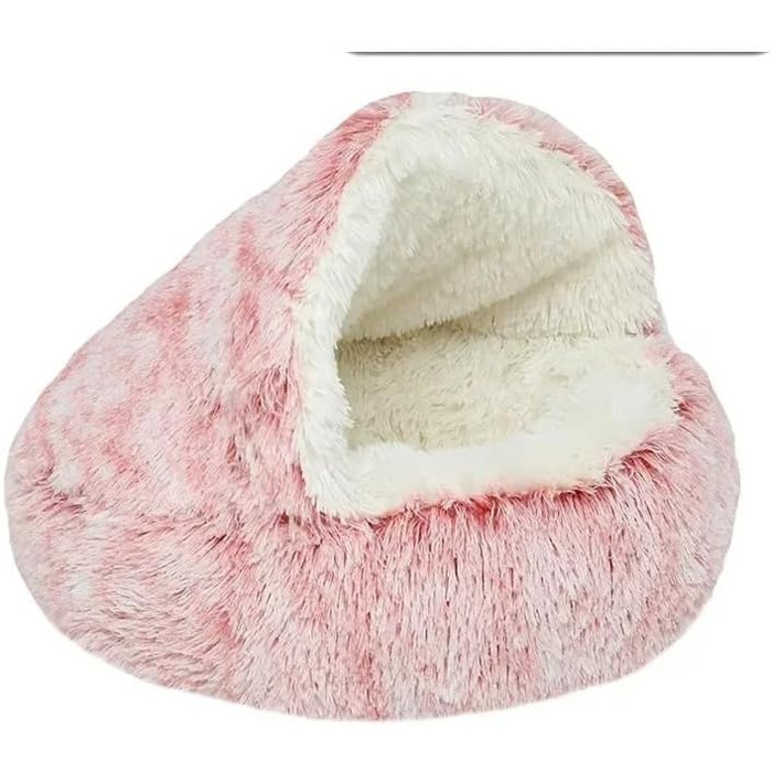 М'яке ліжко для собак та котів Zentaurus, рожеве, середнього розміру (L: 60 см, до 10 кг; M: 50 см, до 4 кг)