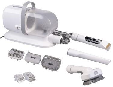 Набір для грумінгу тварин 8-в-1: машинка для стрижки, пилосос для шерсті, фен та щітка