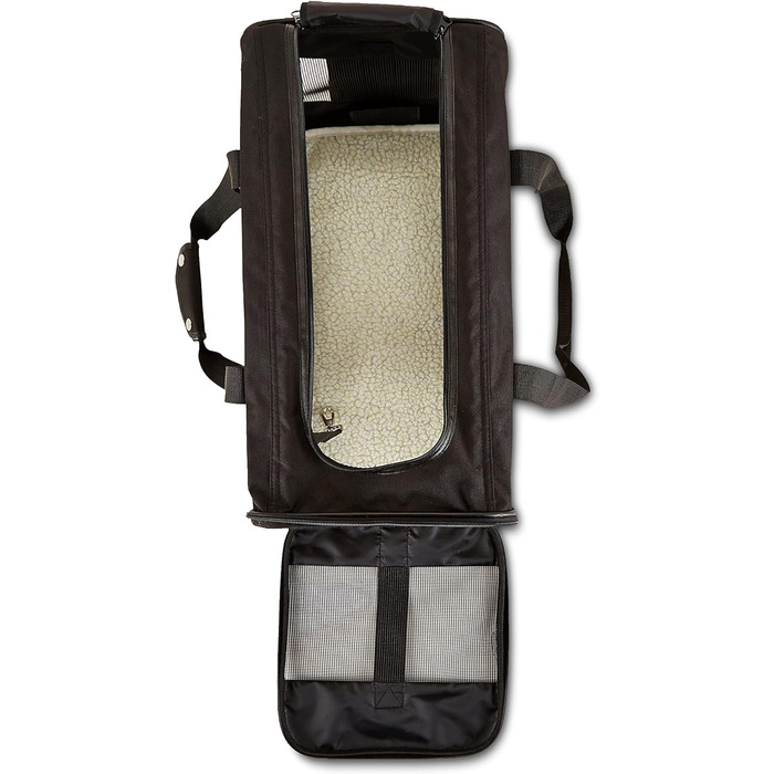 М'яка переноска для собак Amazon Basics, чорна, L, 50x26x28 см