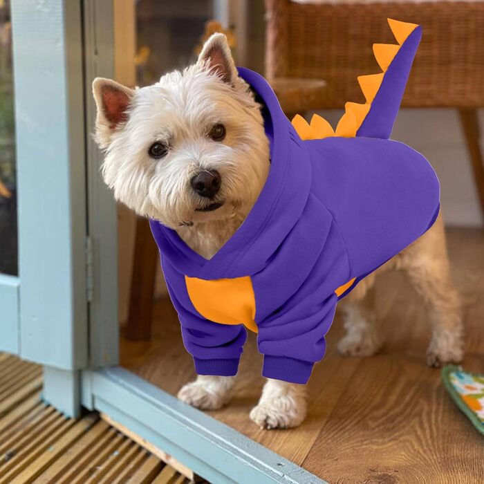 Теплий флісовий костюм для собак великих порід, динозавр, флісовий капюшон, костюм на Хелловін, зелений, середній, для холодної погоди