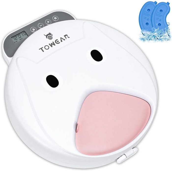 Автоматичний годівник для котів та собак з цифровим дисплеєм, 4 відсіки по 240 мл, таймер