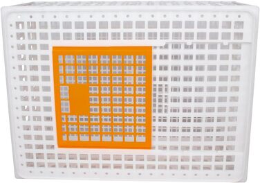 Beeketal GBB-1 ящик для транспортування птиці та дрібних тварин із міцного пластику, з розсувними дверцятами та ручками, 73x54x32 см