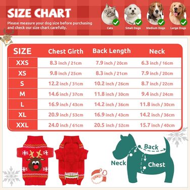 Святковий пуловер для собак, теплий, з рожевим оленем, червоний, для вихідних, з короткими рукавами, X-Large