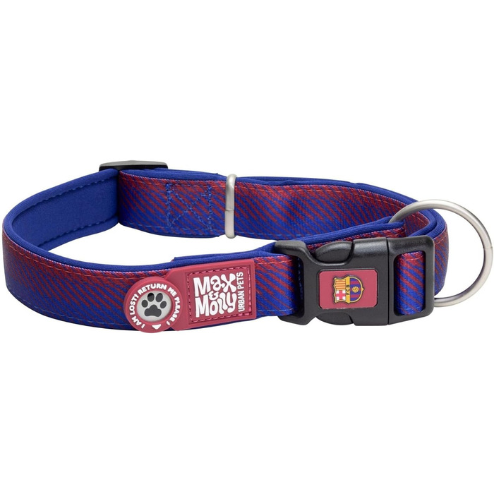 Нашийник для собак Ax Olly з ідентифікатором Gotcha! Sart ID, м'який та світловідбиваючий, з логотипом FC Barcelona (L)