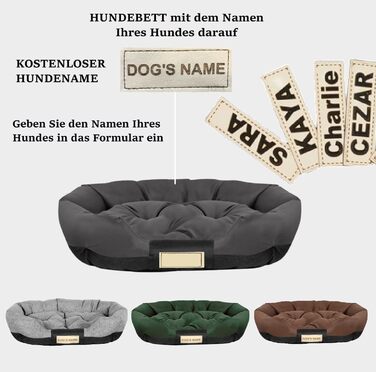 Чорна лежанка для собак XL 115x95 см. Персоналізована, водонепроникна, для дому. Лежанка для великих собак