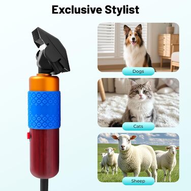 Електрична машинка для стрижки овець/собак/котів 200W - професійний триммер для тварин