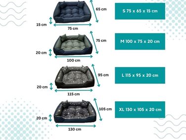 Лежанка для собак Dogs4Life XXL: водовідштовхувальна, для вулиці, 75x65 см, зелена