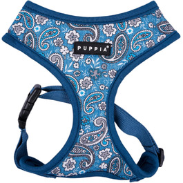 Нашийник для собак Puppia Cynthia з паєтками, блакитний, середній, для маленьких та середніх собак